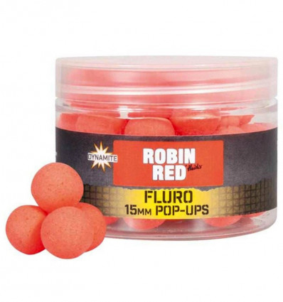 Бойлы поп ап Dynamite Baits Robin Red Fluro Pop-Ups 15mm