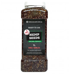 Конопля для рыбалки готовая Hemp seed Chili Garlic