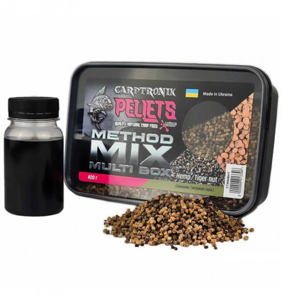 Метод мікс Carptronik Method Mix Multi Box - Hemp/Tiger Nut (конопля/тигровый орех) 400г