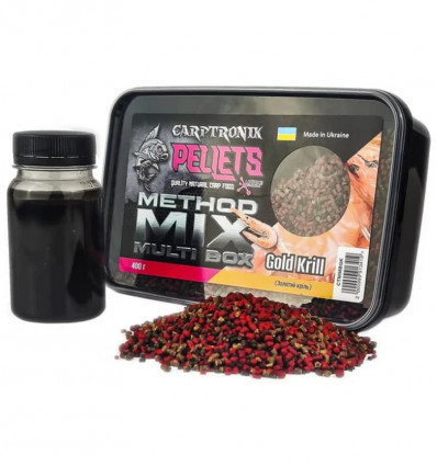 Метод микс Carptronik Method Mix Multi Box - Gold Krill (Золотой криль) 400г
