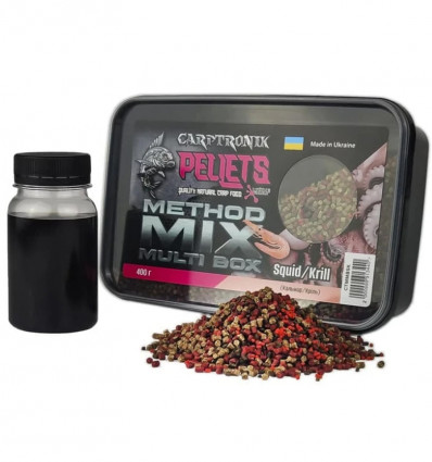 Метод мікс Carptronik Method Mix Multi Box - Squid/Krill (Кальмар/Криль) 400г