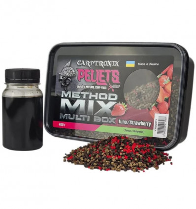 Метод мікс Carptronik Method Mix Multi Box - Tuna/Strawberry (Тунець/Полуниця) 400г