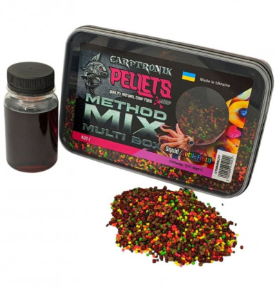 Метод микс Carptronik Method Mix Multi Box - Squid/Tutti-Frutti (Кальмар-Тутти Фрутти) 400г