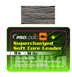 Ледкор Prologic Supercharged Soft Core Leader 5m 50lbs Camo Silt